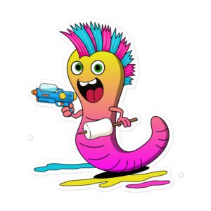 autocollants découpés sur mesure woow.03 le punk joyeux