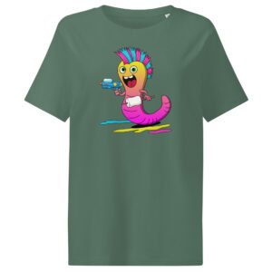 T-shirt col côtelé écologique femme - WooW.03 - Le Punk Joyeux