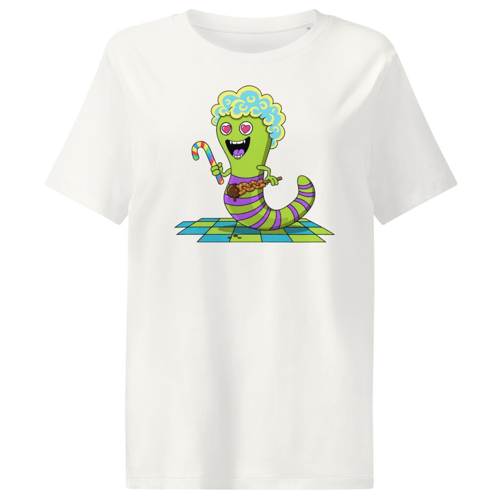 T-shirt col côtelé écologique femme - WooW.04 - Candy Loca